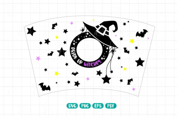 A Witch Svg Wrap Crafts Graphics Asset for Branded Content
