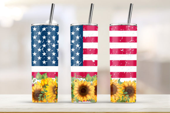 American Sunflower 20oz Skinny Tumbler Graphics Review
