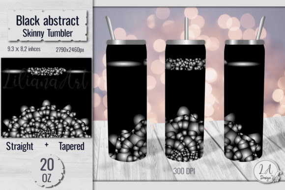 Black Skinny Tumbler 20 Oz: Graphics & Print Templates