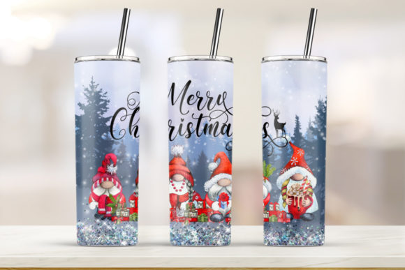 Christmas Tumbler 20oz Skinny Tumbler: Graphics & Print Templates