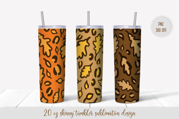 Fall Leaves Leopard Tumbler Sublimation Graphics Review