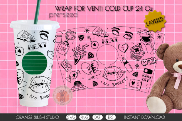 Funny Antivalentines Day Wrap for Graphics & Crafts