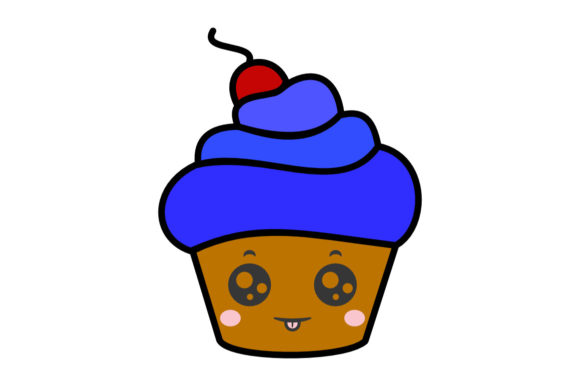 Kawaii Cup Cakes: A Sweet Graphics & Crafts Asset