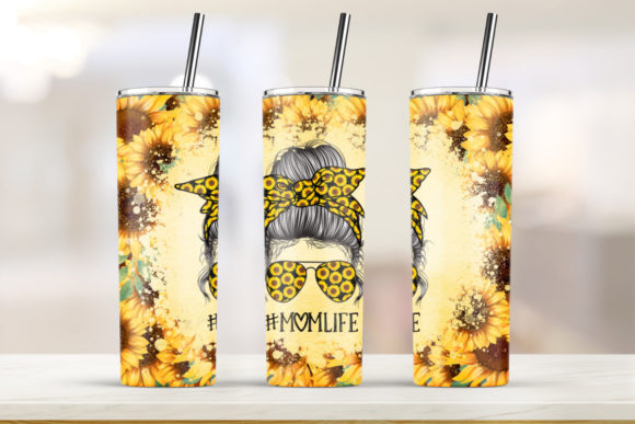 Mom Life Sunflower Tumbler – Graphics & Print Templates