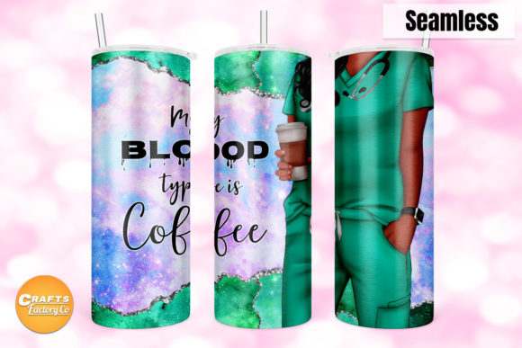 My Blood Type is Coffee Skinny Tumbler: Graphics & Crafts Test