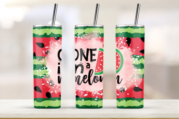 One in a Melon Tumbler 20oz Skinny: Graphics & Print Template Review