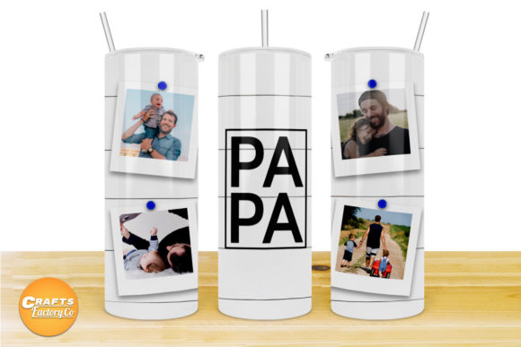 Skinny Tumbler Wraps: Polaroid Photo Graphics for Crafts