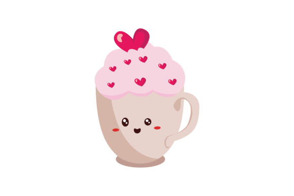 Valentine Kawaii Cup Graphics & Illustrations Review