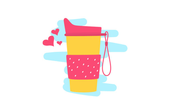 Valentine Tumbler Love Gift Romantic Graphics & Illustrations